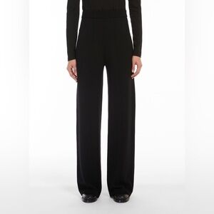MaxMara Black Wide-Leg Pants